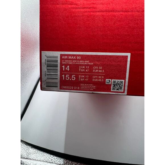 Nike Air Max 90 “Smoke Grey Hyper Crimson”size 14 men’s main image 6
